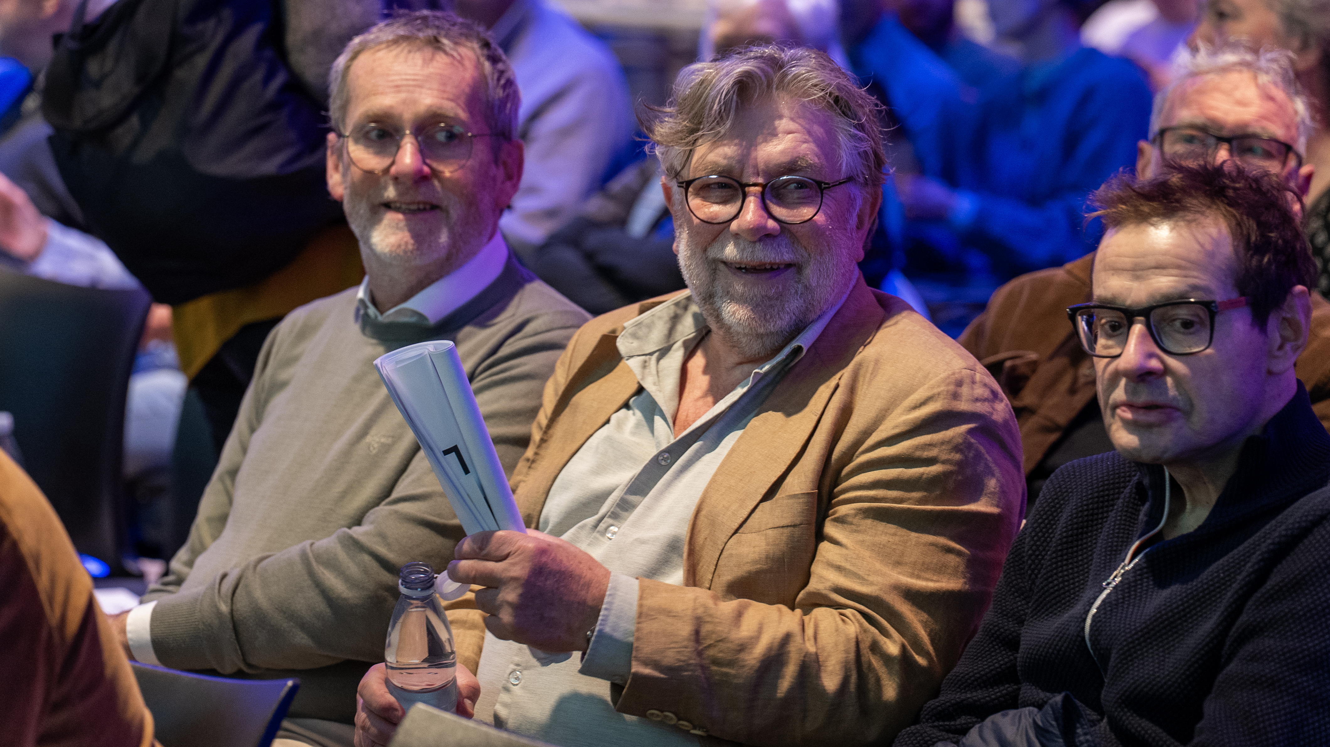 Forventningsfulde deltagere. Her ses Kristian Joensen, Poul Erik Pedersen og Nikkolaus Papaeconornov fra ABF's Kreds Hovedstaden.