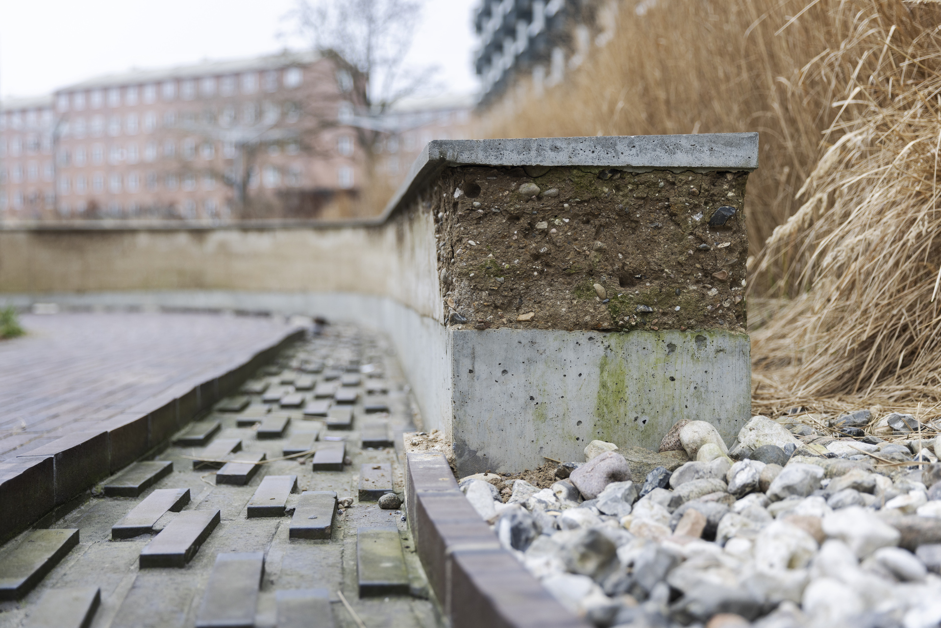 Jord i stedet for beton har sparet på CO2-udledningen.